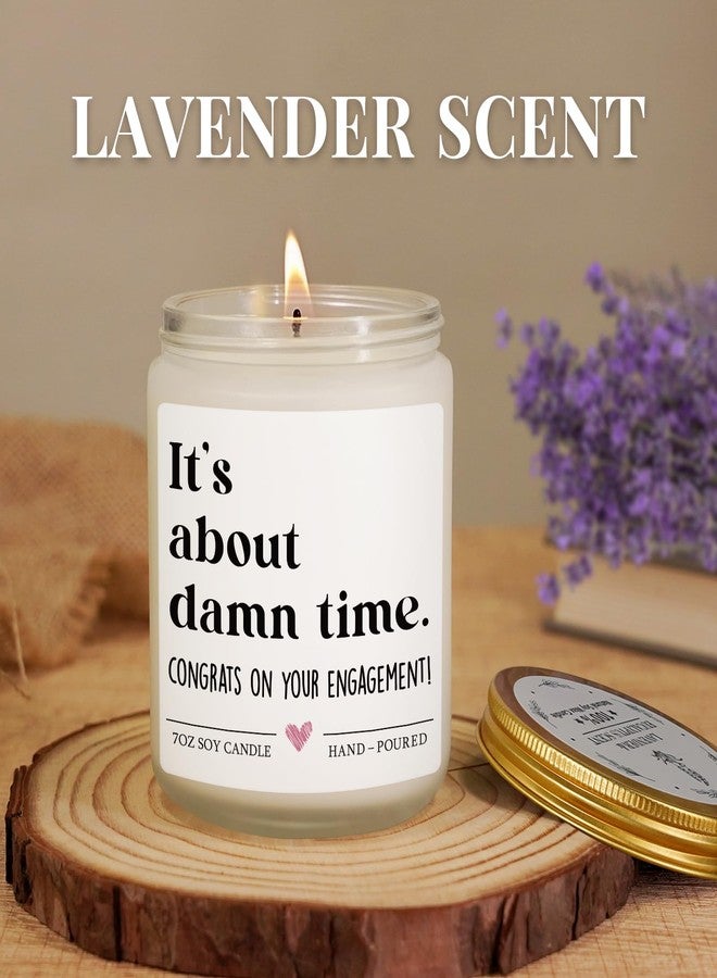 Hakumata Engagement Gifts for Couples, Engagement Gifts for Women, Her, Couples Newly Engaged, Bride to Be, Engagements Party Decorations Gift, Fiance Gift for Women, Just Engaged Lavender Scented Candle 7oz - Image 3